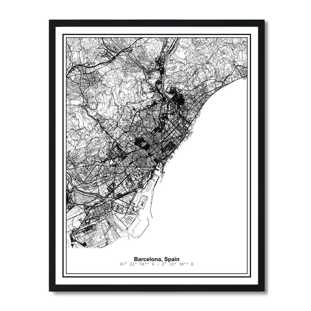 Unframed Barcelona Spain Metropolitan City