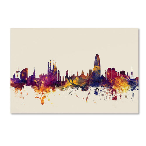 Barcelona Spain Skyline